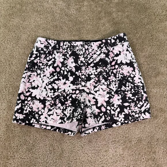 EXPRESS Shorts Women's Shortie High Rise Shorts Size 4 29 x 3 Floral E675 - Picture 1 of 10